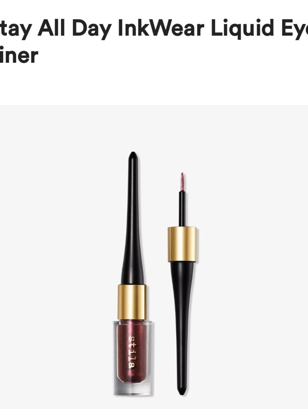 Stila Stay All Day Inkwear Liquid Eyeliner In Cherry Noir
